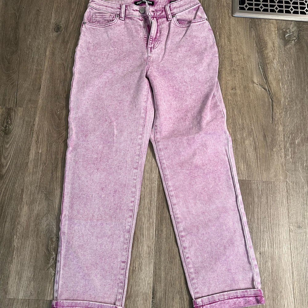 Joe Fresh purple Women's ankle straight leg Jeans